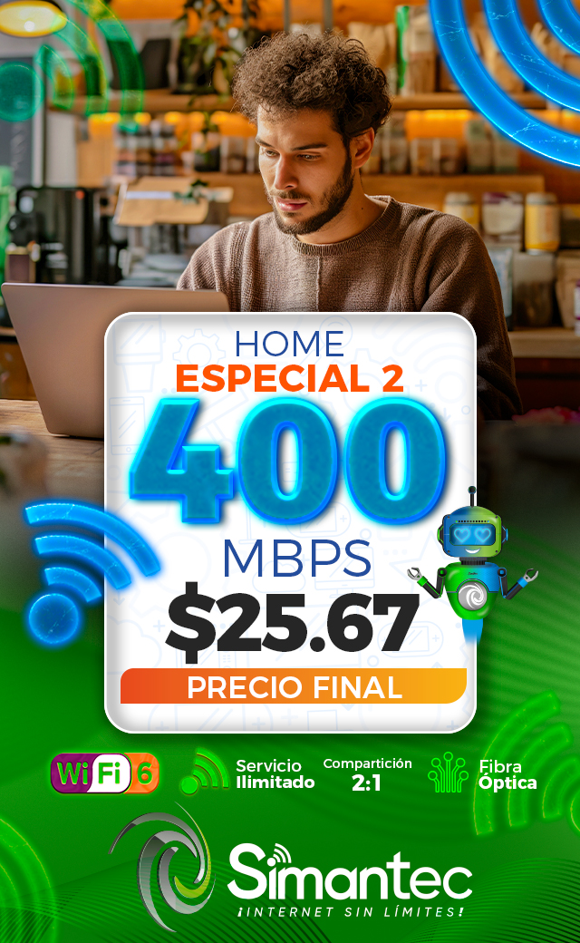 Plan Especial 400 Mbps